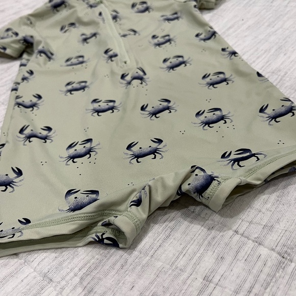 Crab One Piece Swim with Zipper, 18-24M - Picture 4 of 4